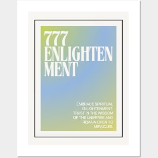 Angel Number 777: Enlightened Grace Posters and Art